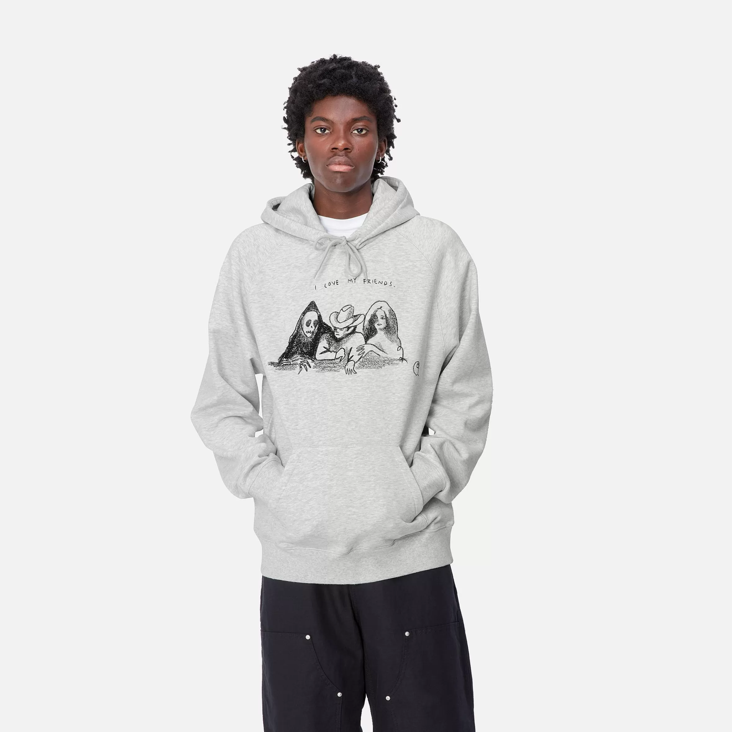 Carhartt WIP Hooded Pepe Friends Sweat
