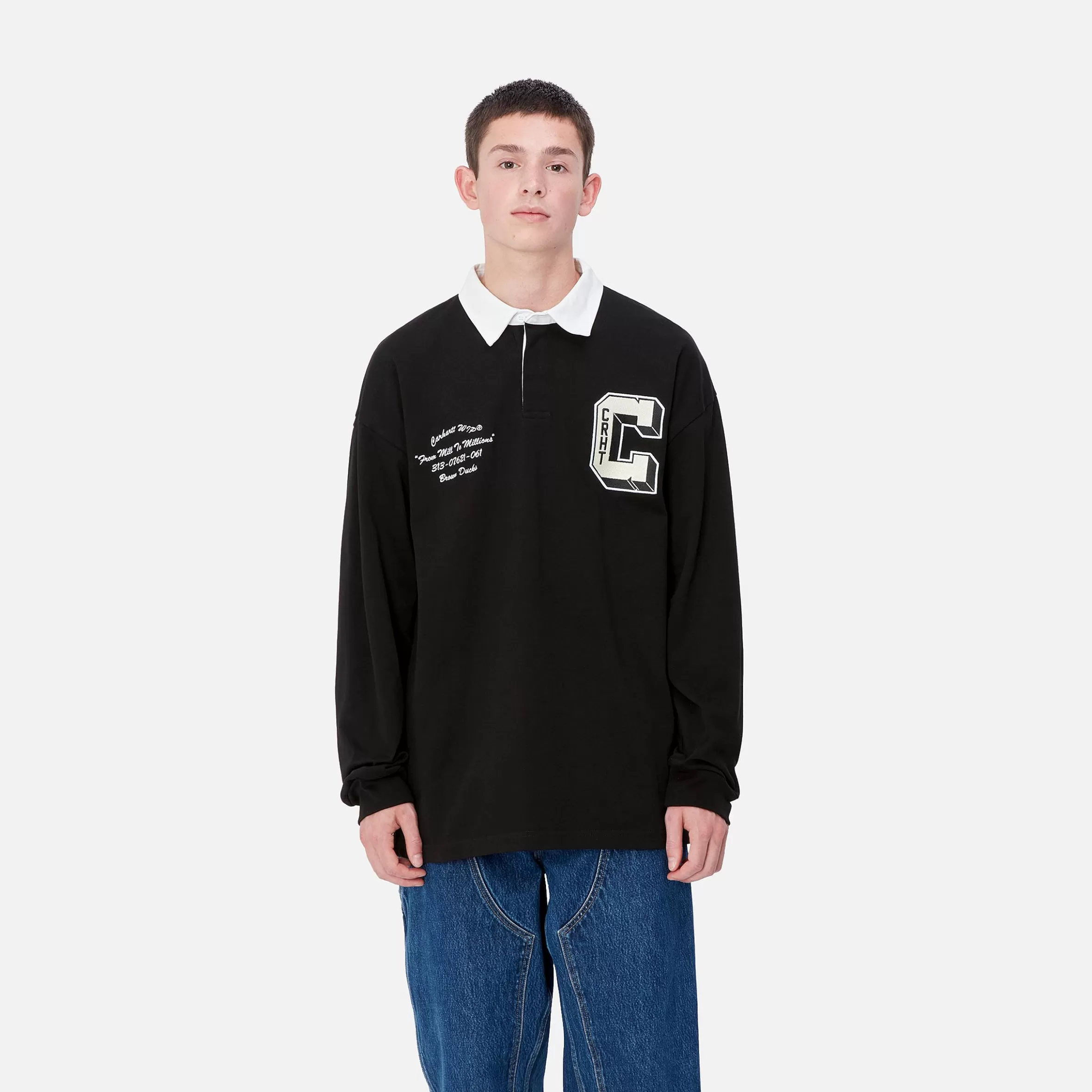 Carhartt WIP L/S Brown Ducks Rugby Shirt