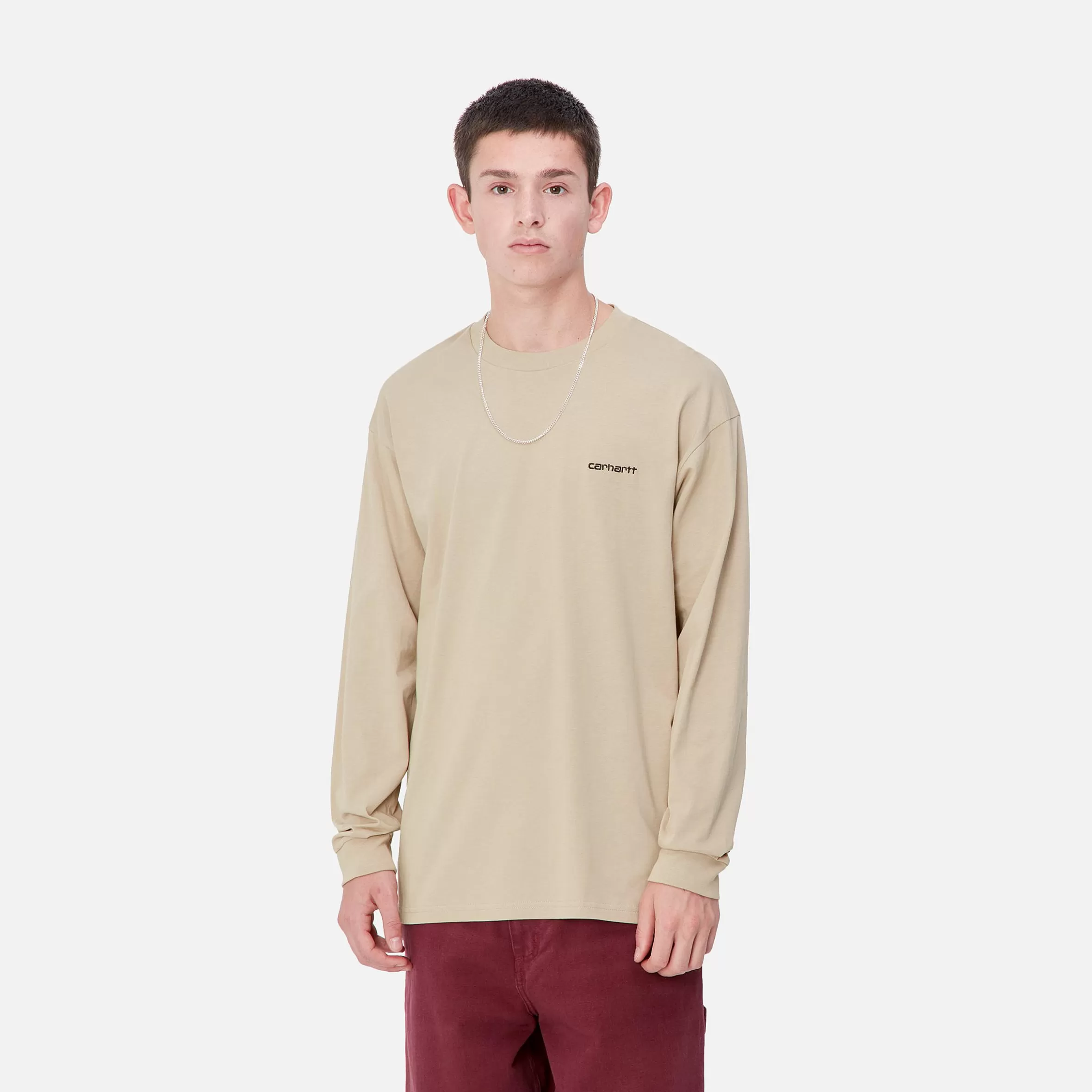 Carhartt WIP L/S Script Embroidery T-Shirt