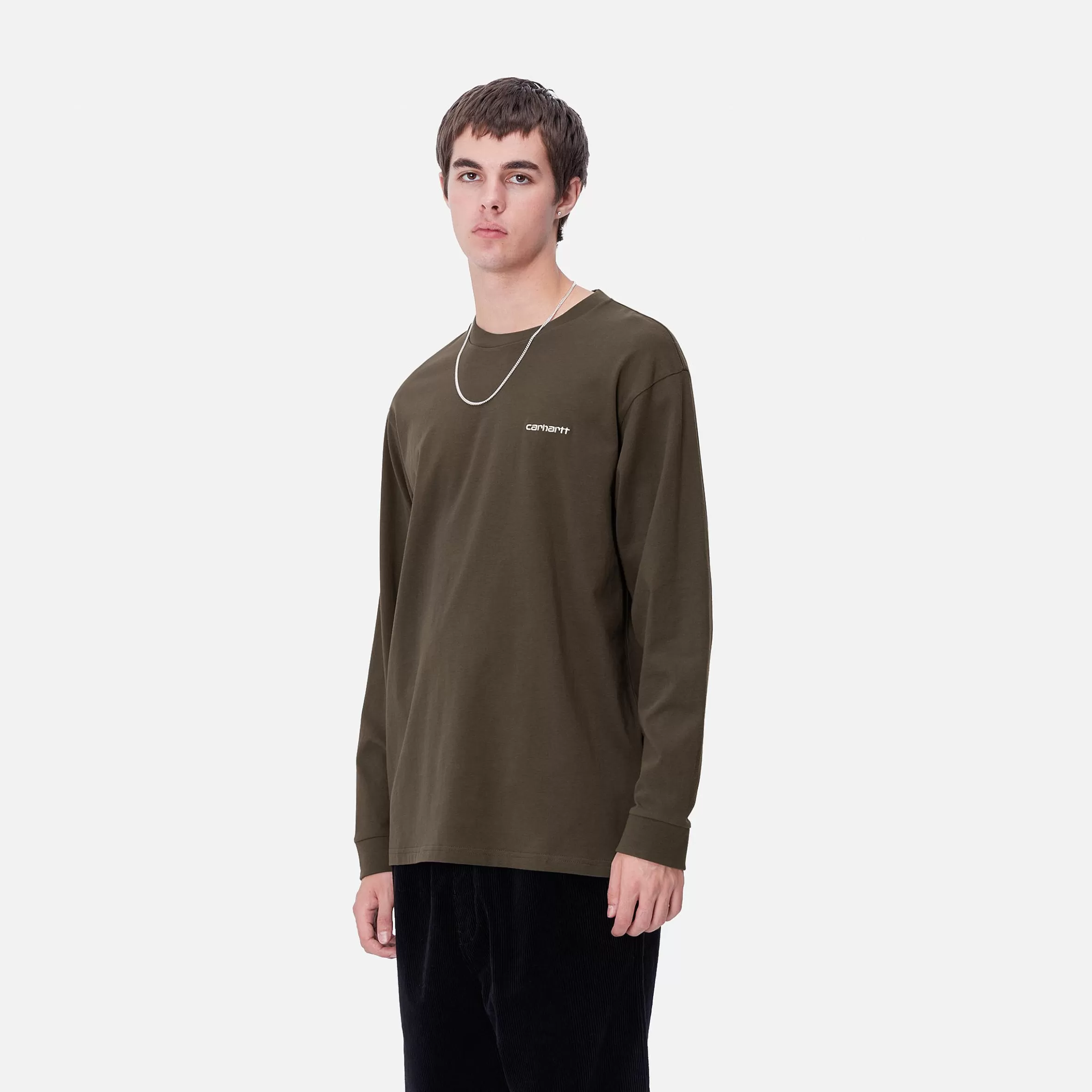 Carhartt WIP L/S Script Embroidery T-Shirt