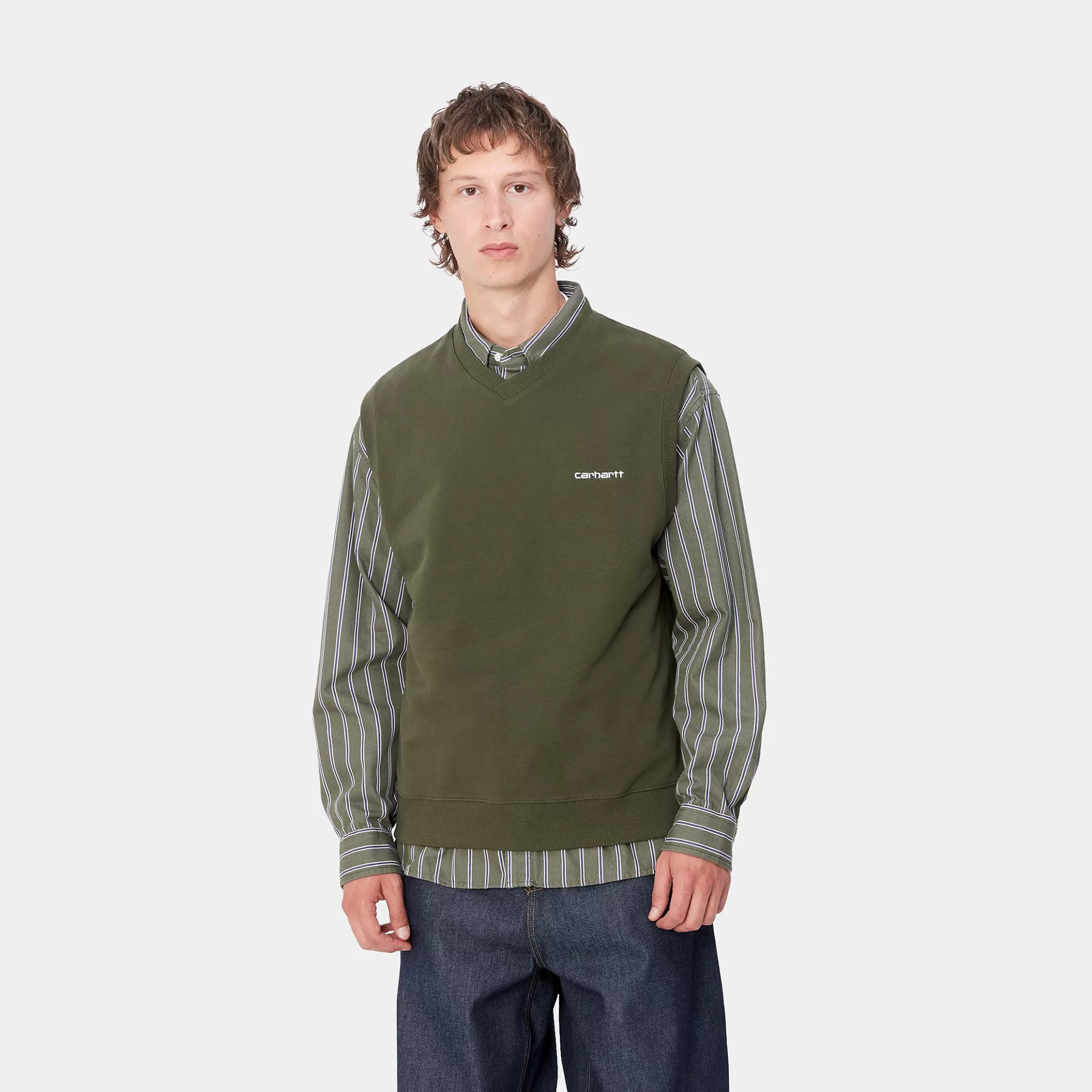 Carhartt WIP Script V-Neck Vest Sweatshirt