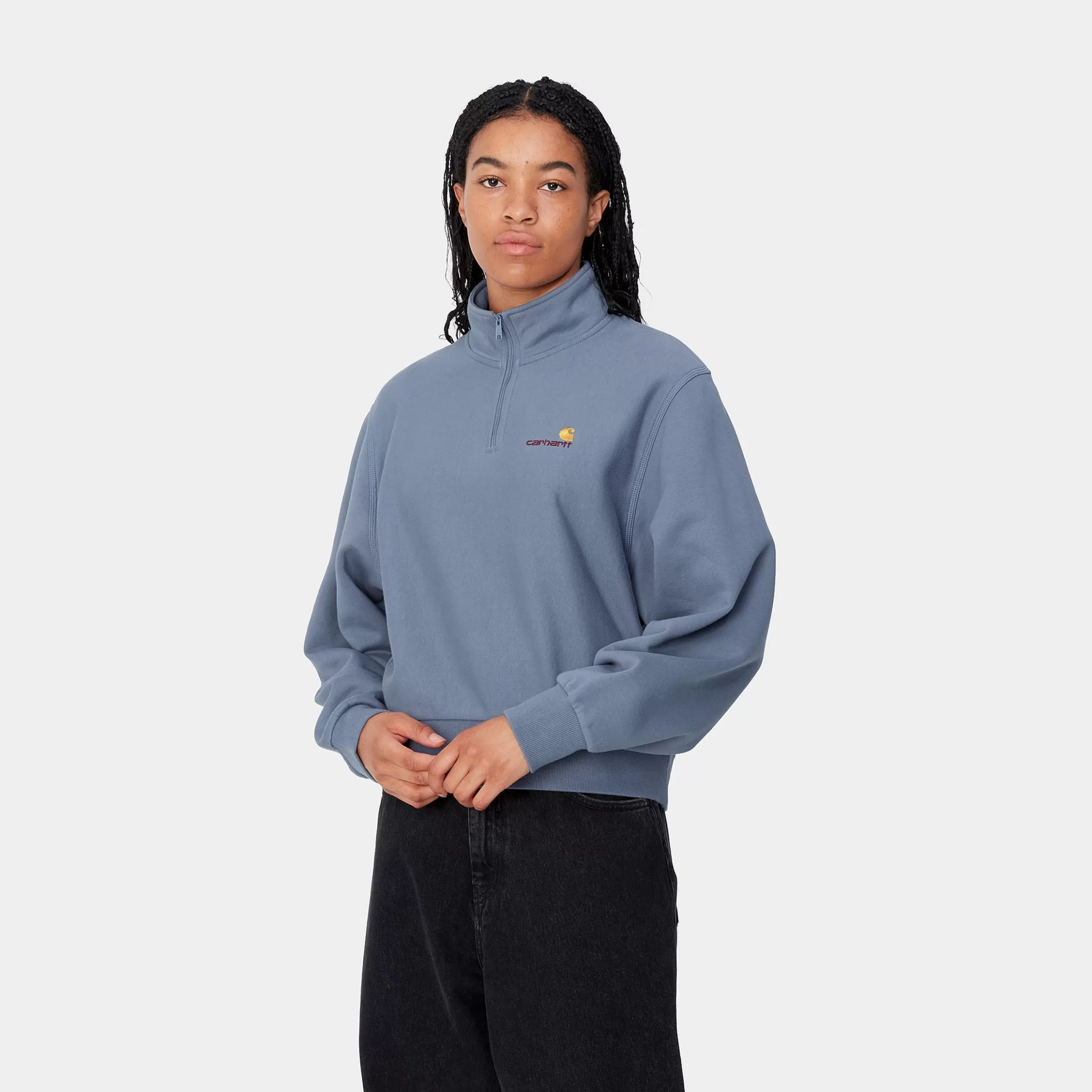 Women Carhartt WIP W' American Script High Neck Sweatshirt