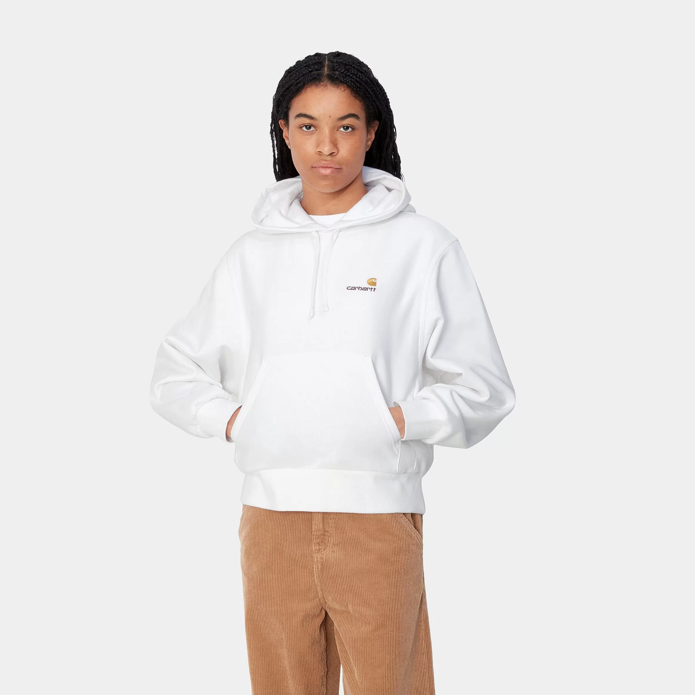 Women Carhartt WIP W' Hooded American Script Sweatshirt