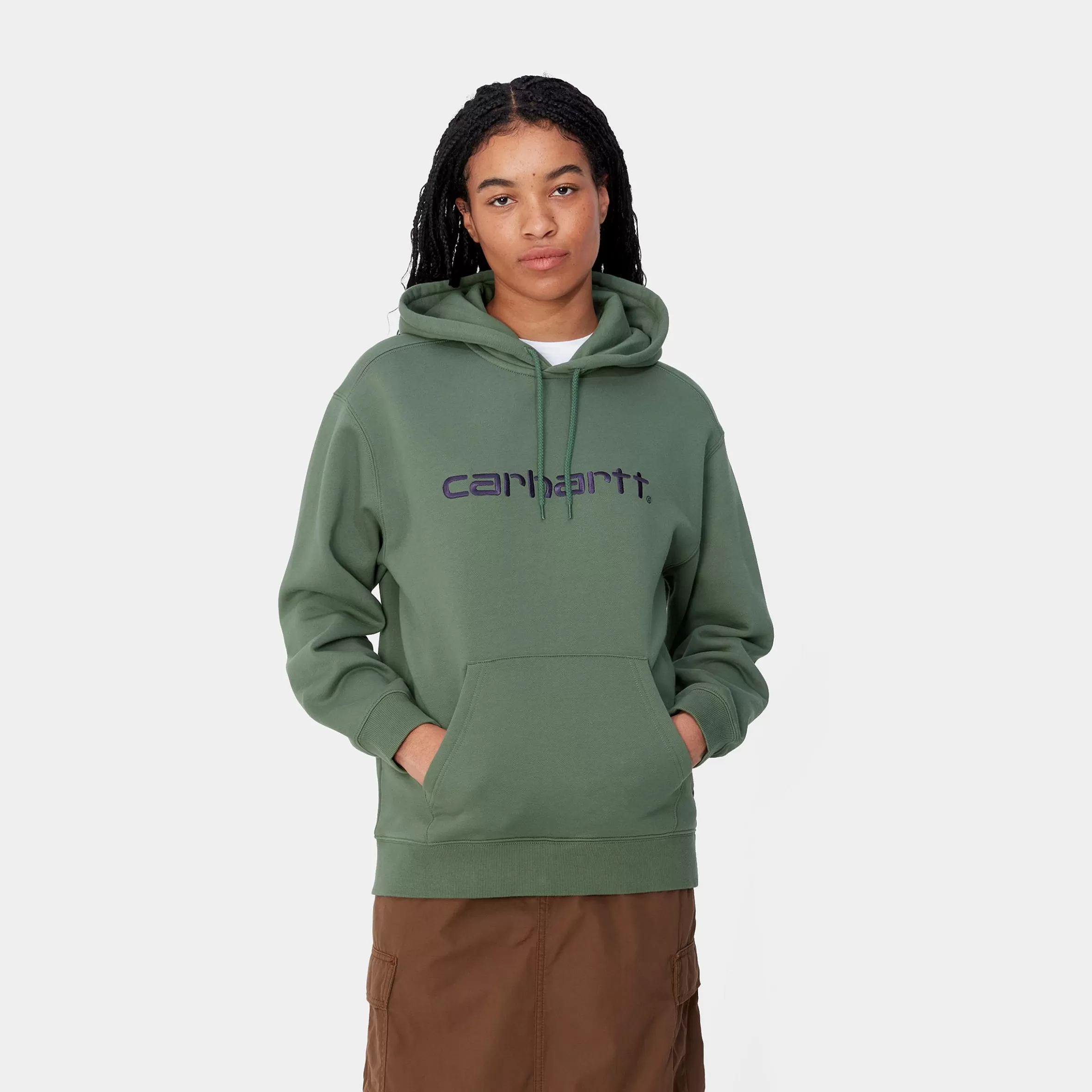 Women Carhartt WIP W' Hooded Carhartt Sweatshirt
