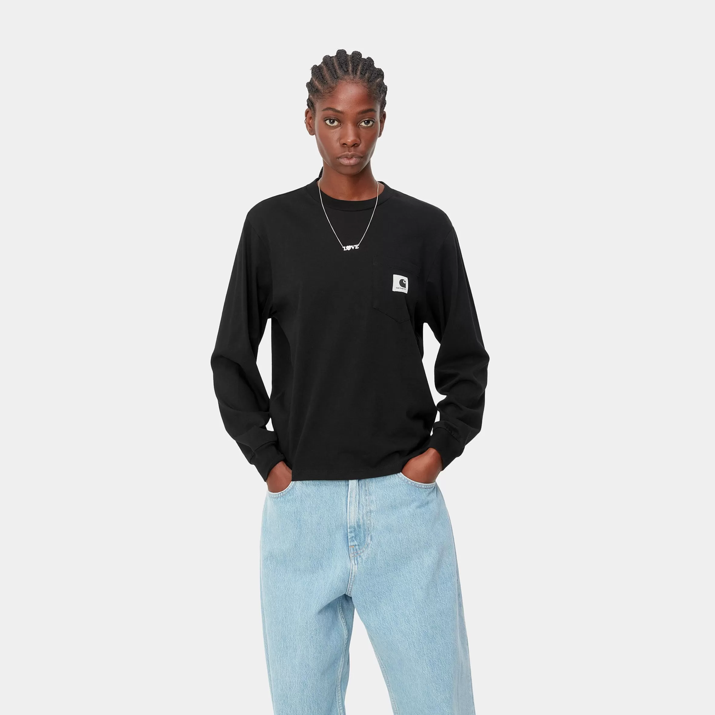 Women Carhartt WIP W' L/S Pocket T-Shirt