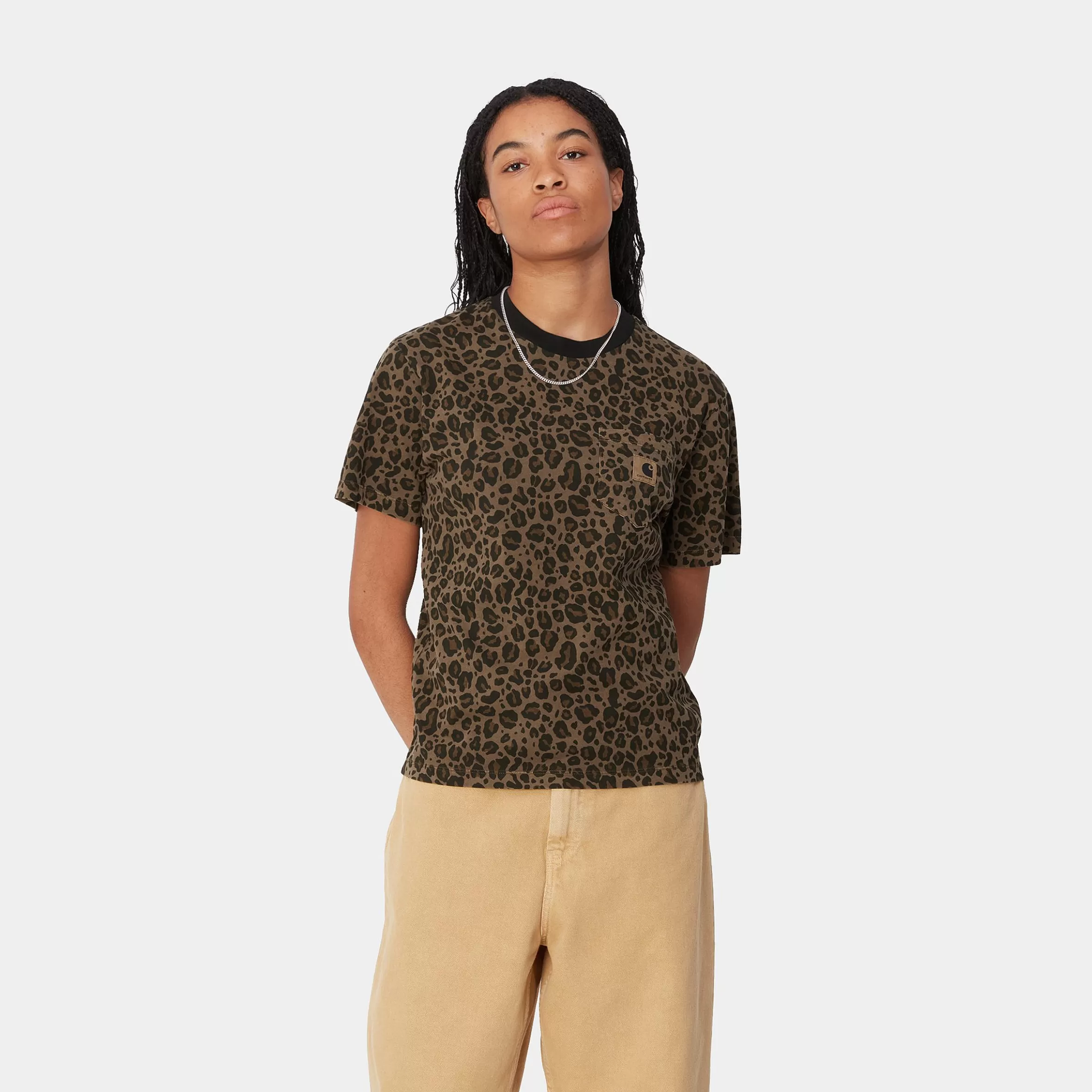 Women Carhartt WIP W' S/S Leo Pocket T-Shirt